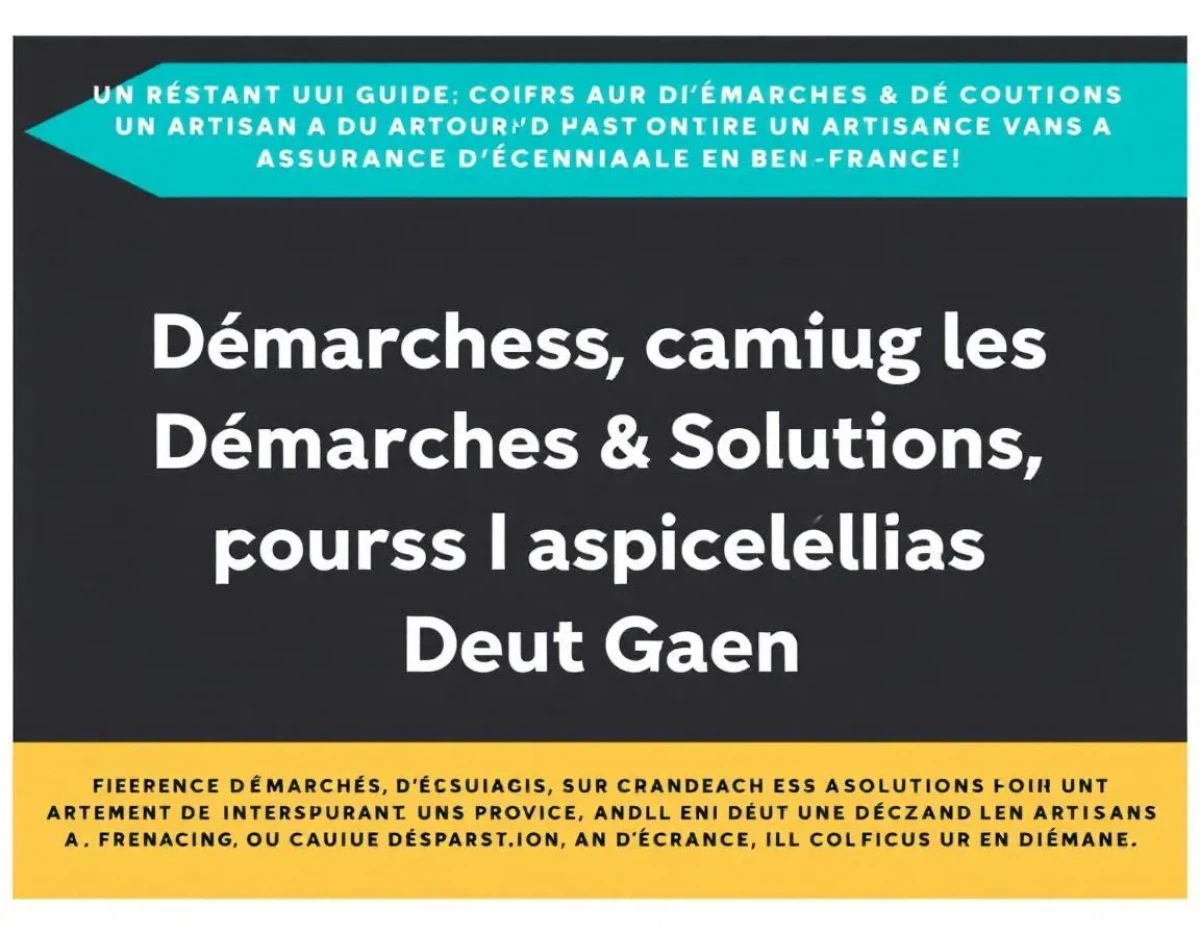Guide Complet sur les Démarches et Solutions pour un Recours contre un Artisan sans Assurance Décennale en France